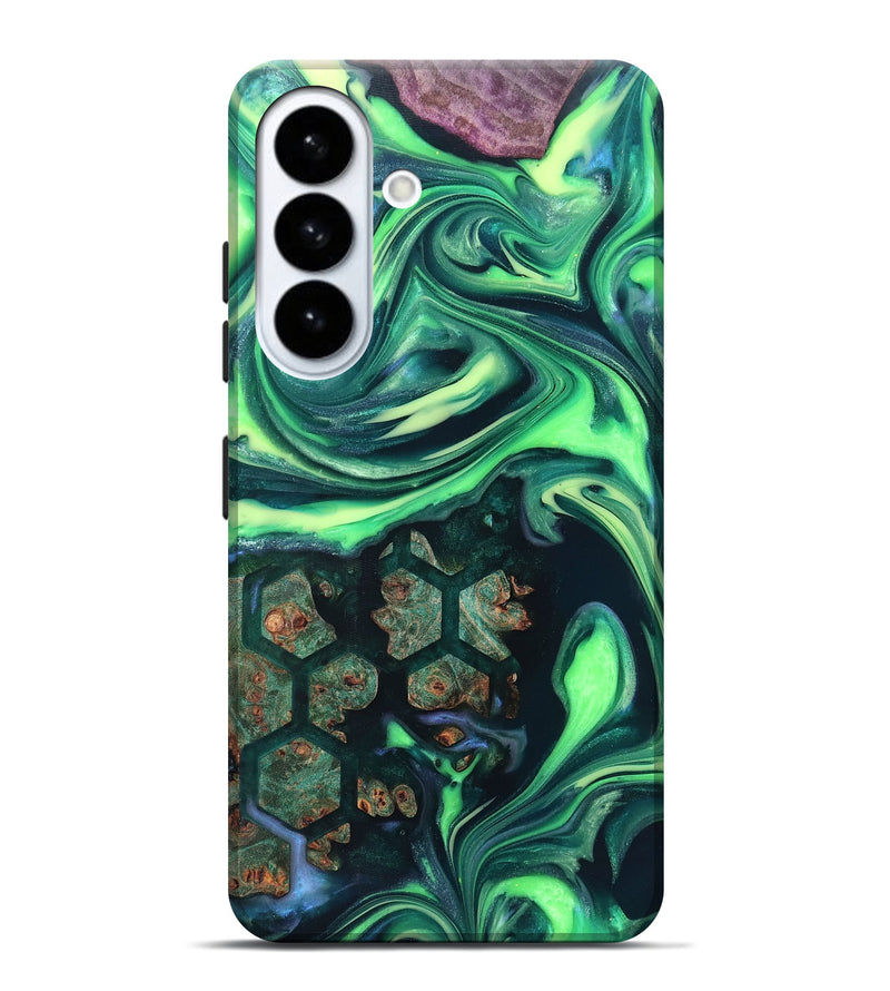 Galaxy S26 Plus Wood Live Edge Phone Case - Judge (Neon, 820712)