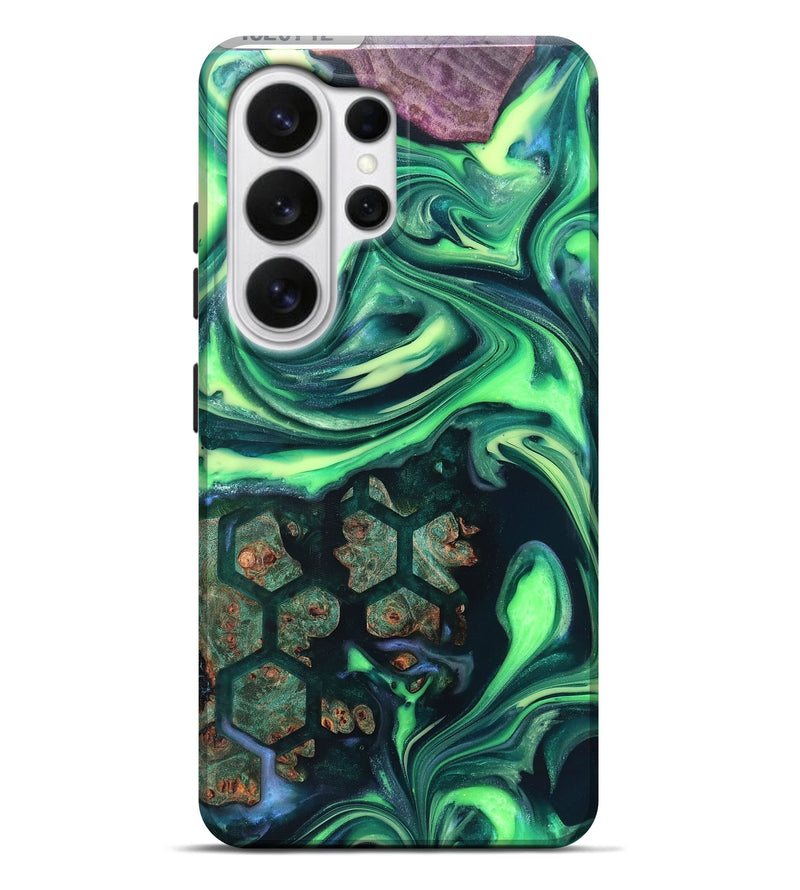 Galaxy S26 Ultra Wood Live Edge Phone Case - Judge (Neon, 820712)