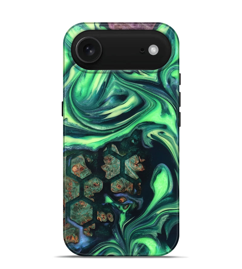 iPhone 17 Air Wood Live Edge Phone Case - Judge (Neon, 820712)