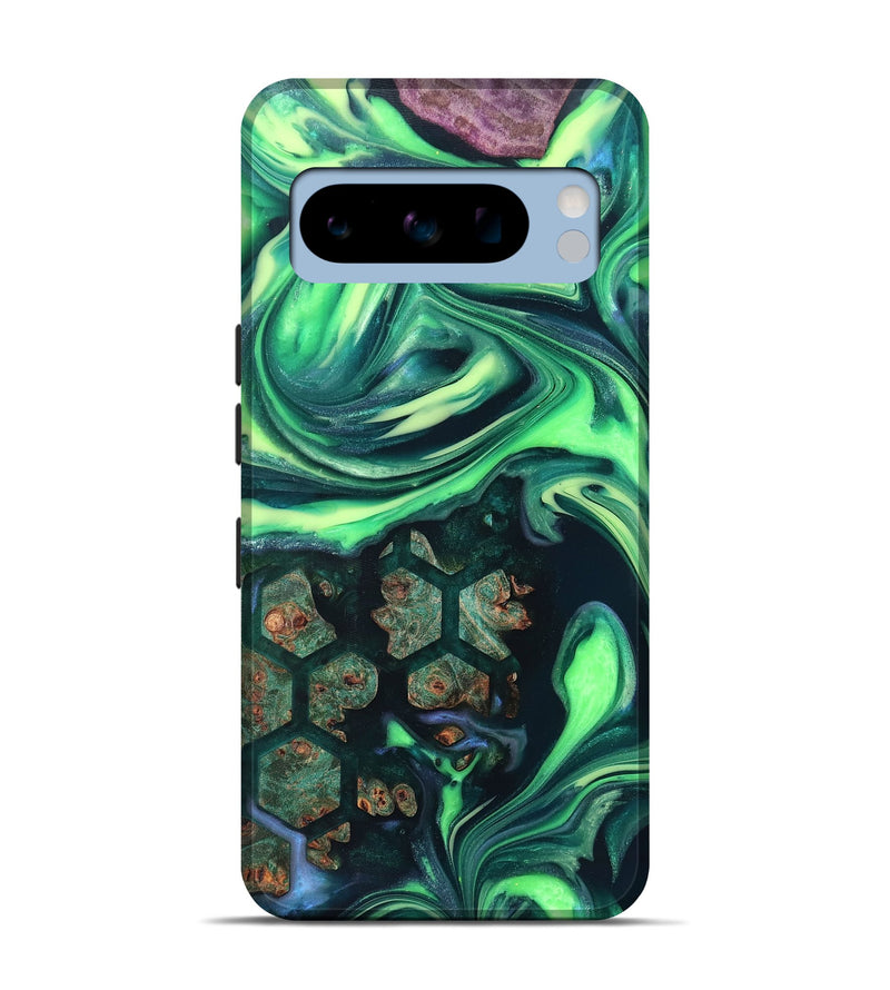 Pixel 8 Pro Wood Live Edge Phone Case - Judge (Neon, 820712)