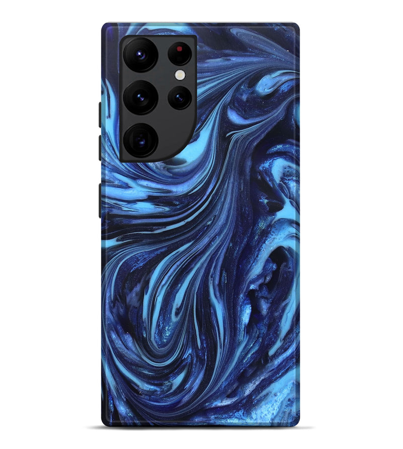 Galaxy S22 Ultra ResinArt Live Edge Phone Case - Aiyana (Blue, 820716)