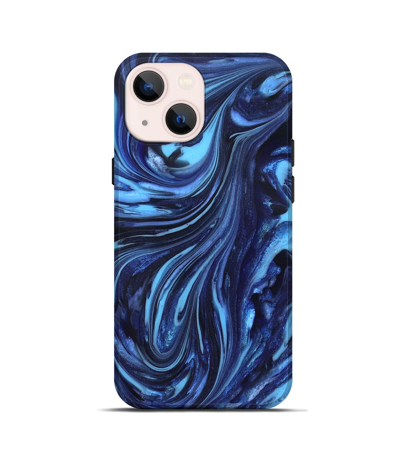 iPhone 13 mini ResinArt Live Edge Phone Case - Aiyana (Blue, 820716)