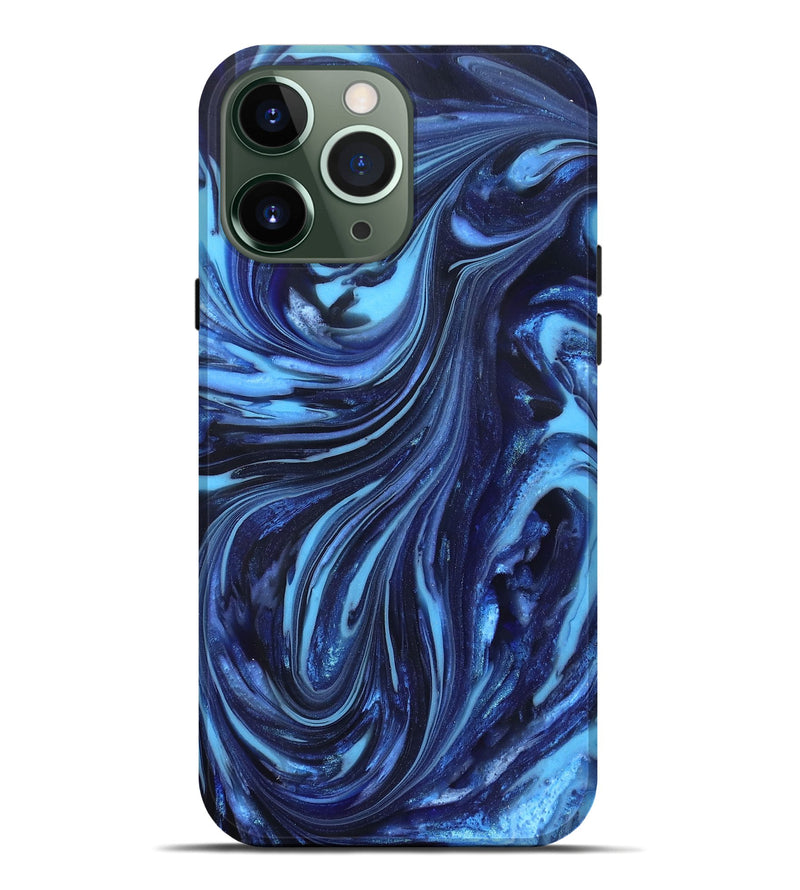iPhone 13 Pro Max ResinArt Live Edge Phone Case - Aiyana (Blue, 820716)