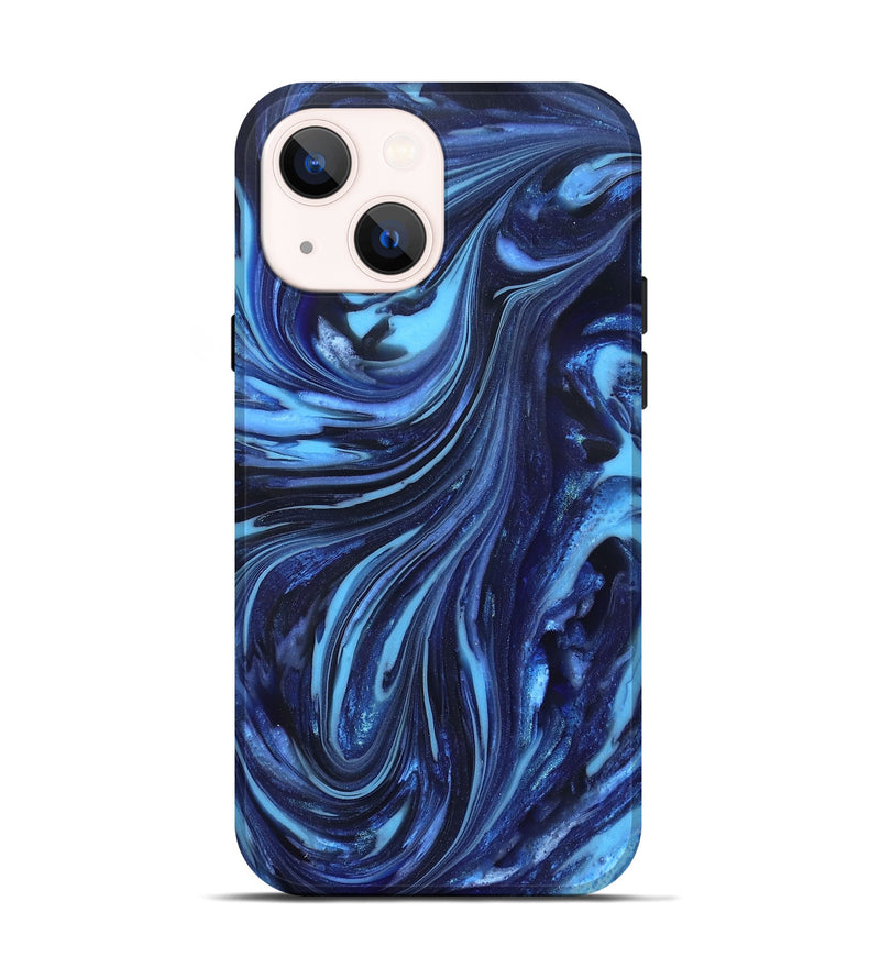 iPhone 14 ResinArt Live Edge Phone Case - Aiyana (Blue, 820716)
