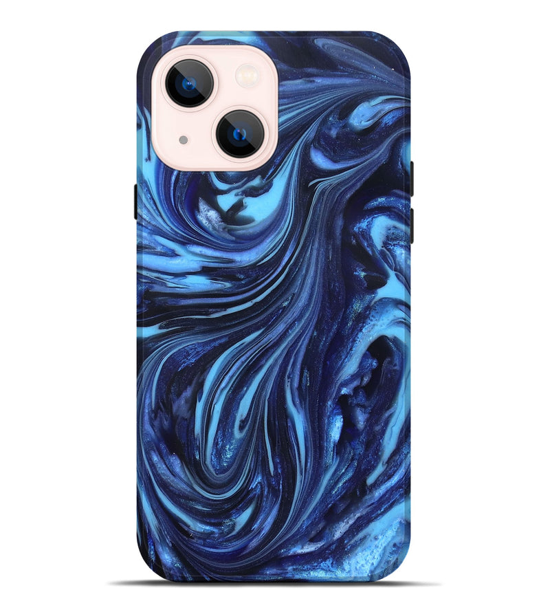 iPhone 14 Plus ResinArt Live Edge Phone Case - Aiyana (Blue, 820716)