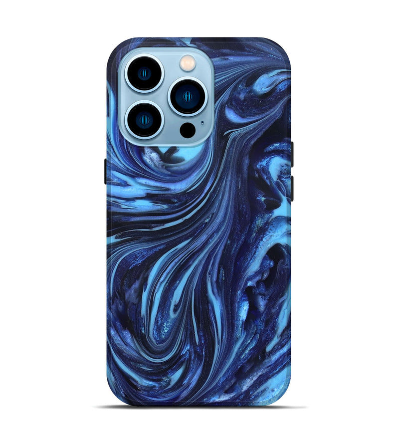 iPhone 14 Pro ResinArt Live Edge Phone Case - Aiyana (Blue, 820716)