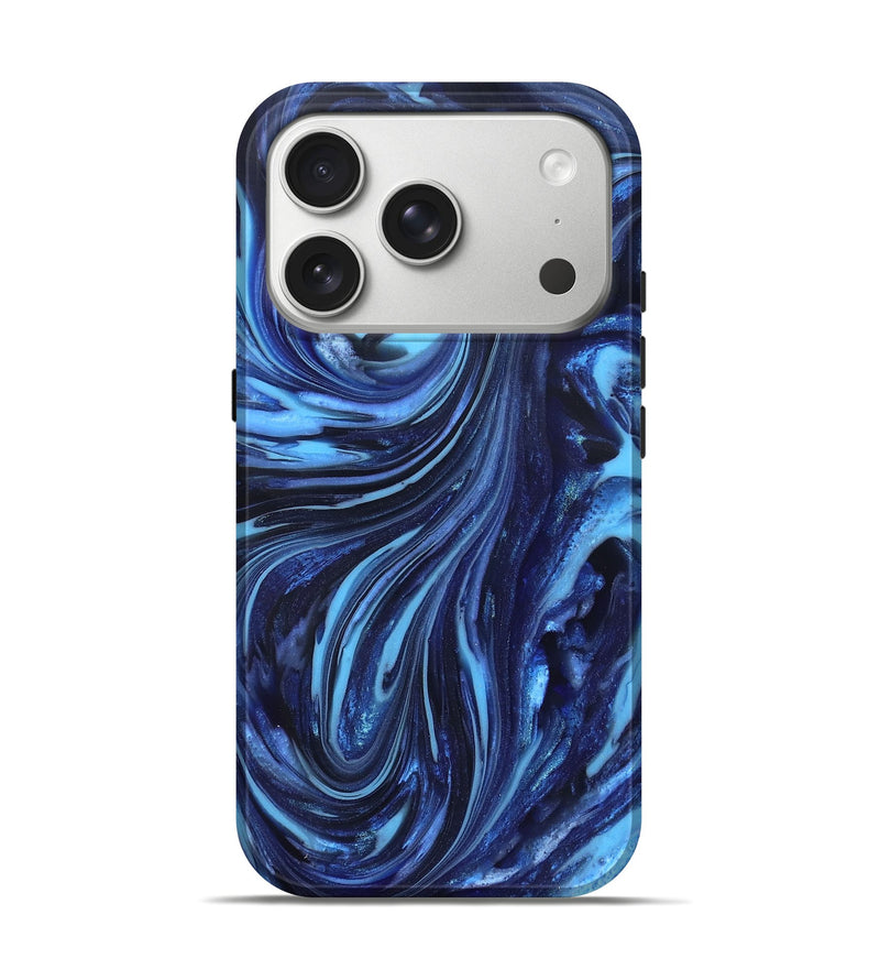 iPhone 17 Pro ResinArt Live Edge Phone Case - Aiyana (Blue, 820716)