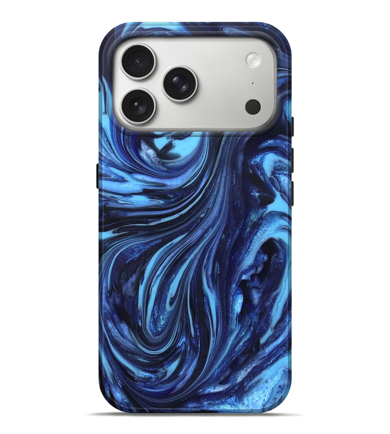 iPhone 17 Pro Max ResinArt Live Edge Phone Case - Aiyana (Blue, 820716)