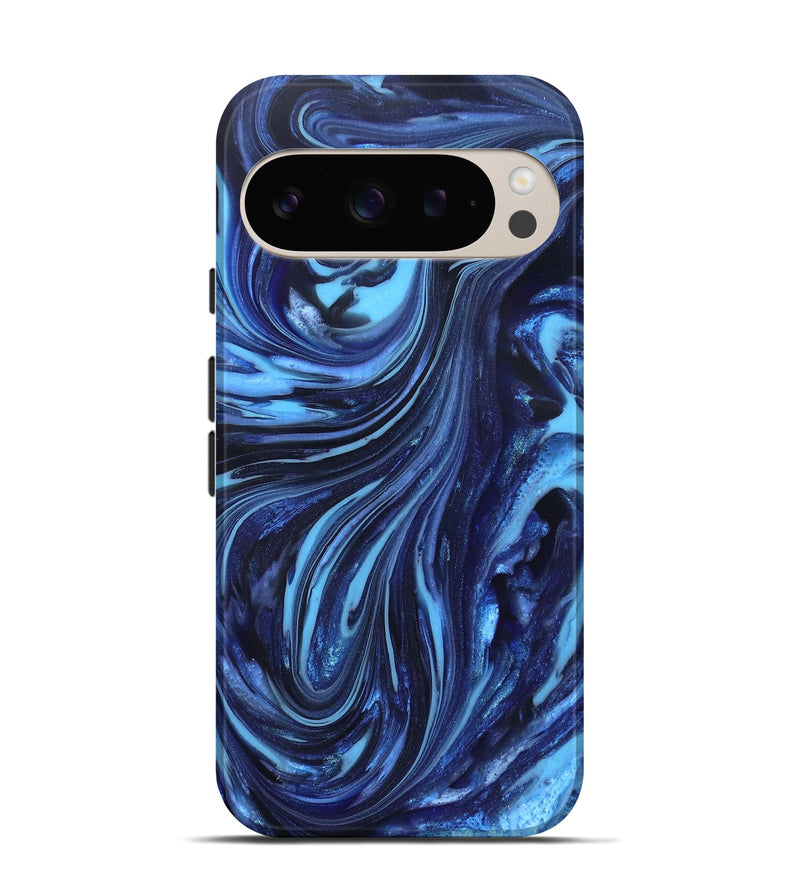 Pixel 9 ResinArt Live Edge Phone Case - Aiyana (Blue, 820716)