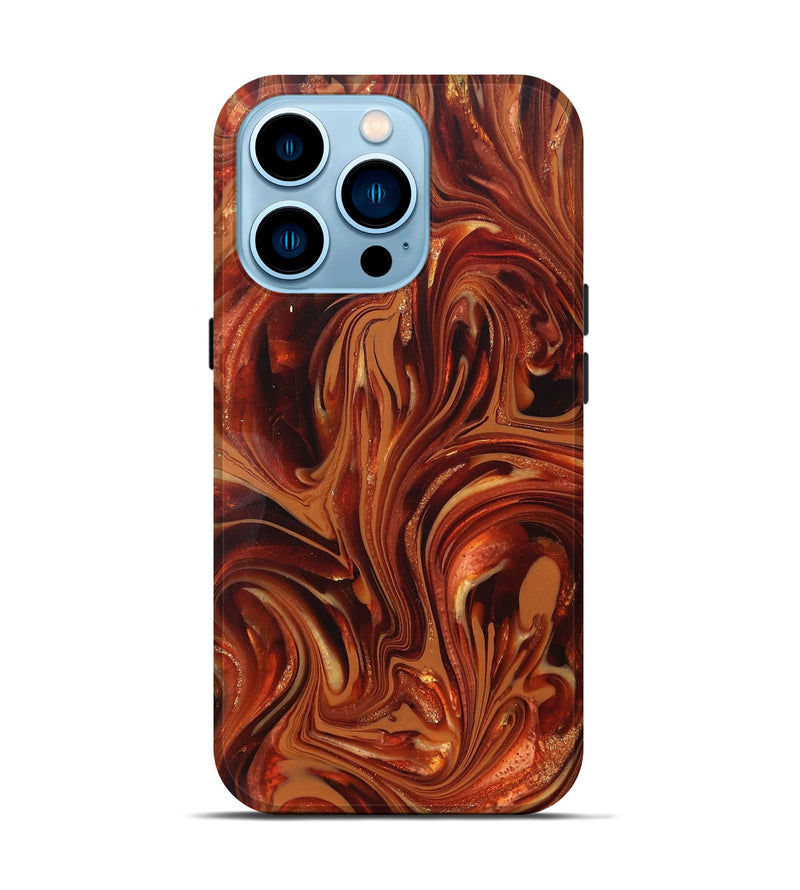 iPhone 14 Pro ResinArt Live Edge Phone Case - Stan (Ancient Olive, 820717)