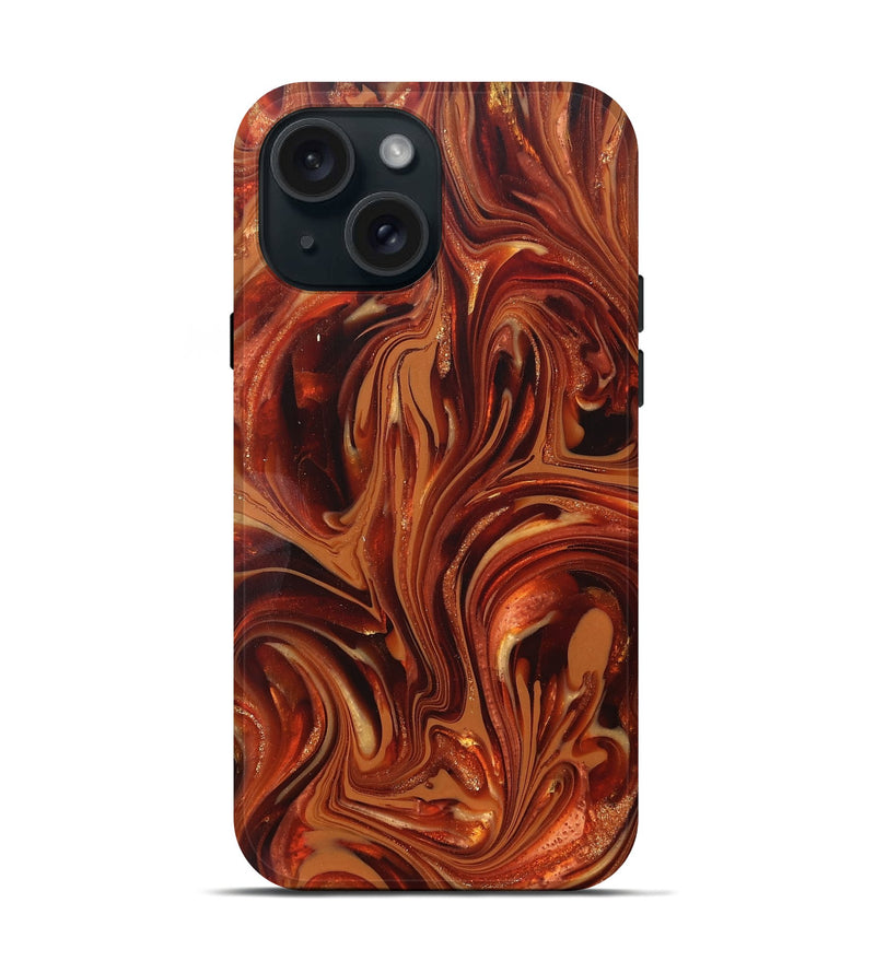 iPhone 15 ResinArt Live Edge Phone Case - Stan (Ancient Olive, 820717)