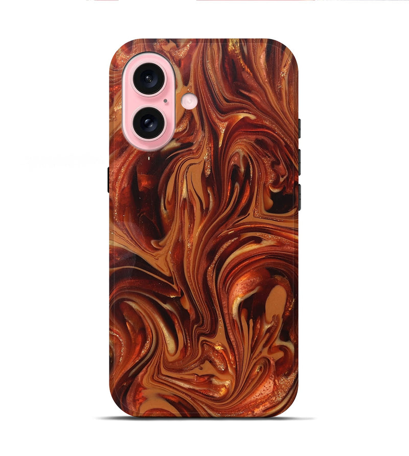iPhone 16 ResinArt Live Edge Phone Case - Stan (Ancient Olive, 820717)