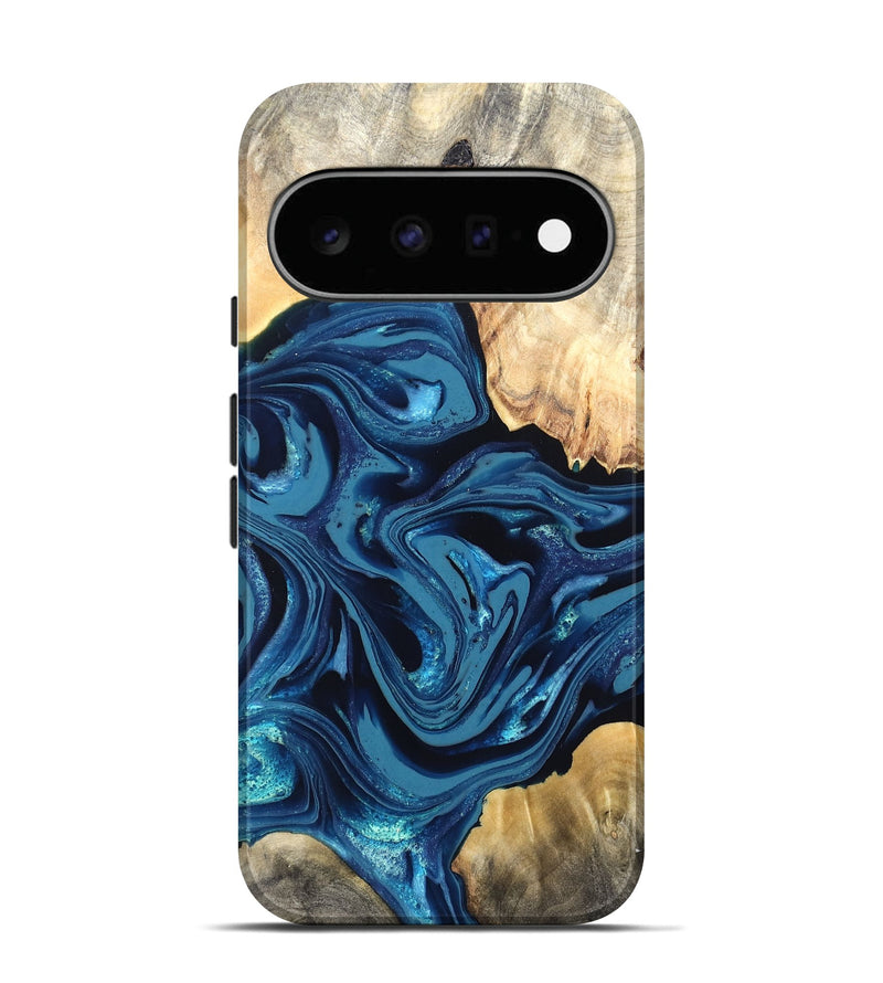 Pixel 11 Wood Live Edge Phone Case - Brandyn (Blue, 820718)