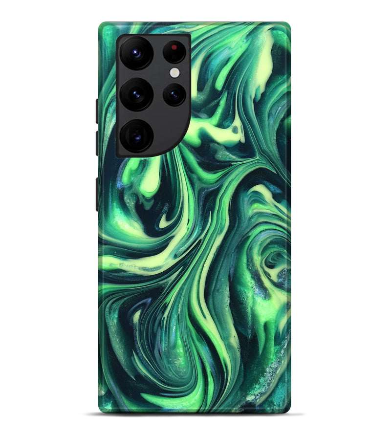 Galaxy S22 Ultra ResinArt Live Edge Phone Case - Cori (Neon, 820719)