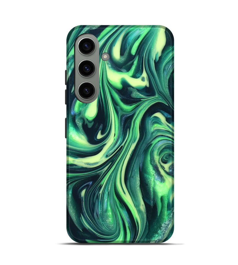 Galaxy S24 ResinArt Live Edge Phone Case - Cori (Neon, 820719)
