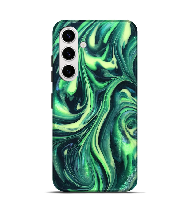Galaxy S25 ResinArt Live Edge Phone Case - Cori (Neon, 820719)