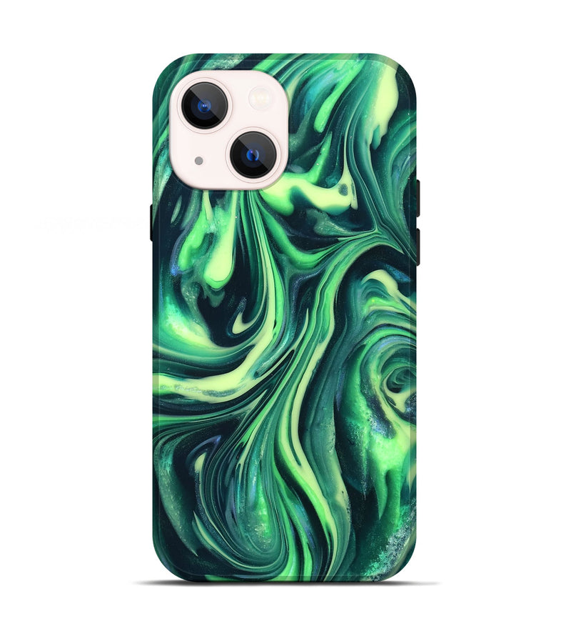 iPhone 13 ResinArt Live Edge Phone Case - Cori (Neon, 820719)
