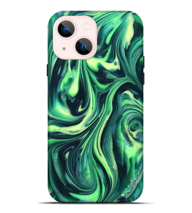 iPhone 14 Plus ResinArt Live Edge Phone Case - Cori (Neon, 820719)