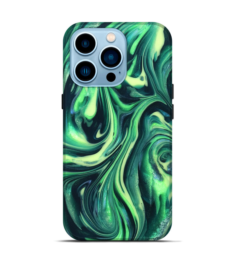 iPhone 14 Pro ResinArt Live Edge Phone Case - Cori (Neon, 820719)