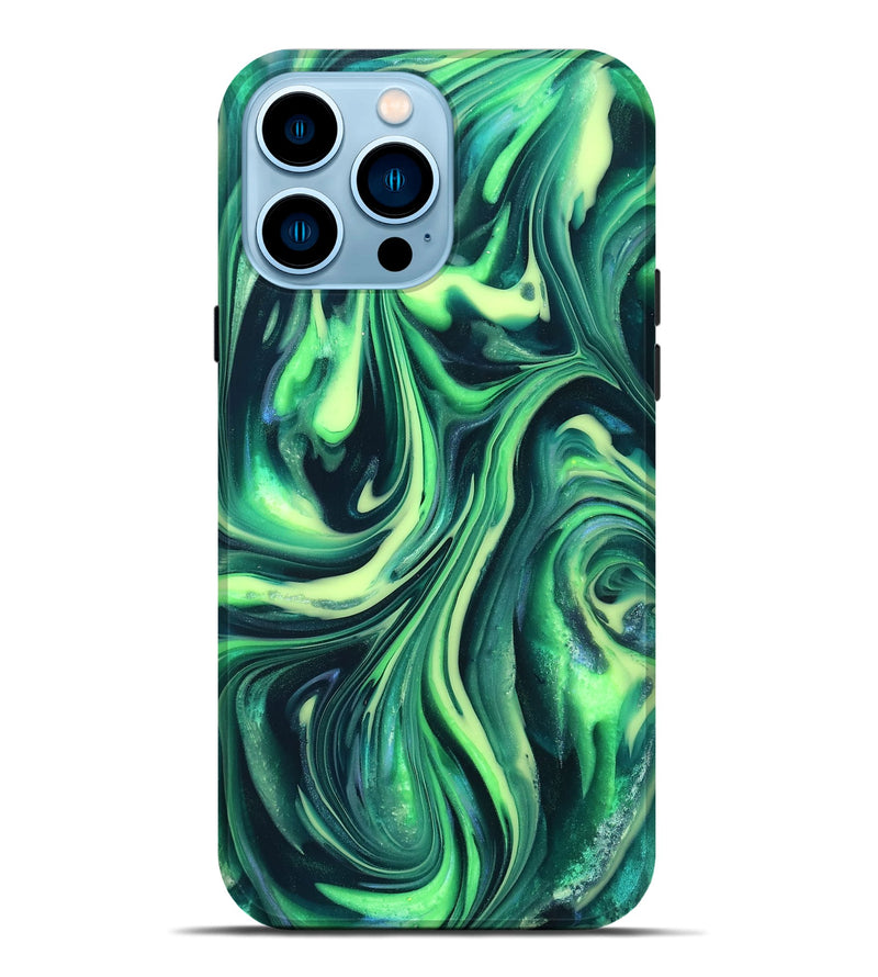 iPhone 14 Pro Max ResinArt Live Edge Phone Case - Cori (Neon, 820719)