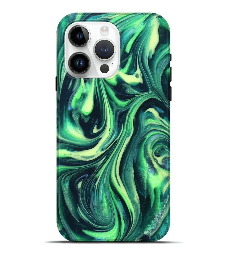 iPhone 15 Pro Max ResinArt Live Edge Phone Case - Cori (Neon, 820719)