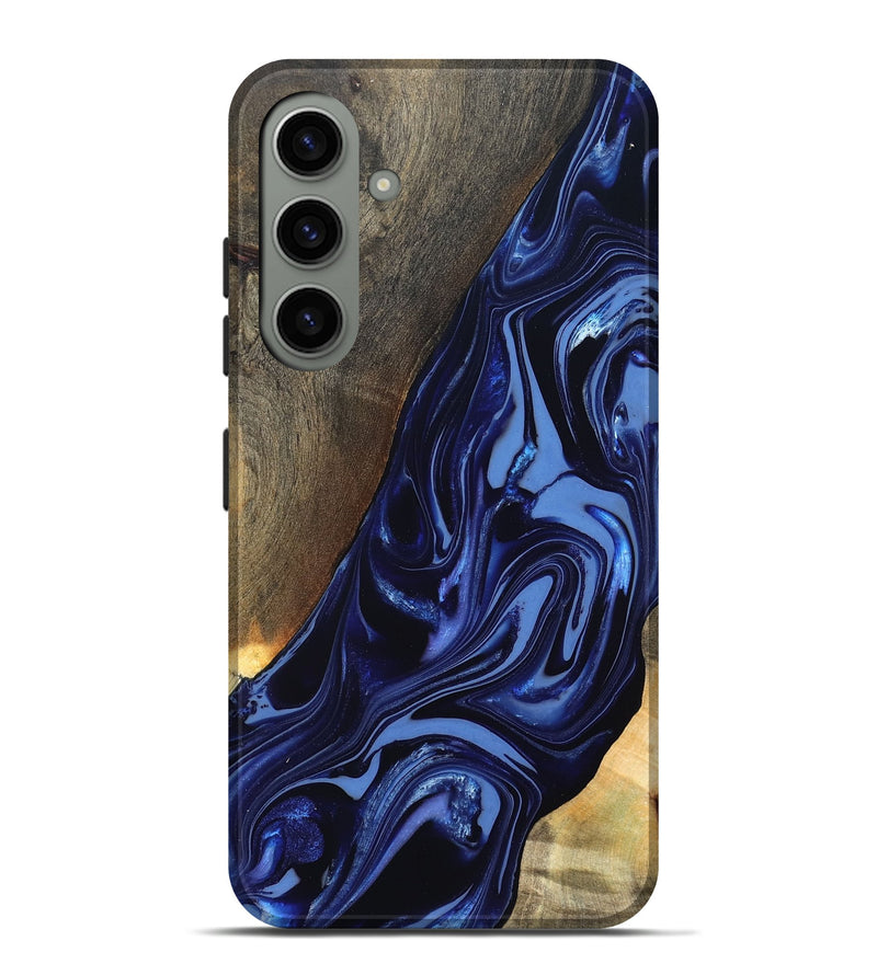 Galaxy S24 Plus Wood Live Edge Phone Case - Russel (Blue, 820721)