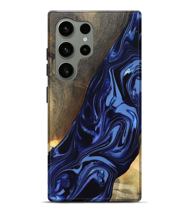 Galaxy S24 Ultra Wood Live Edge Phone Case - Russel (Blue, 820721)