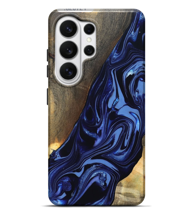 Galaxy S26 Ultra Wood Live Edge Phone Case - Russel (Blue, 820721)