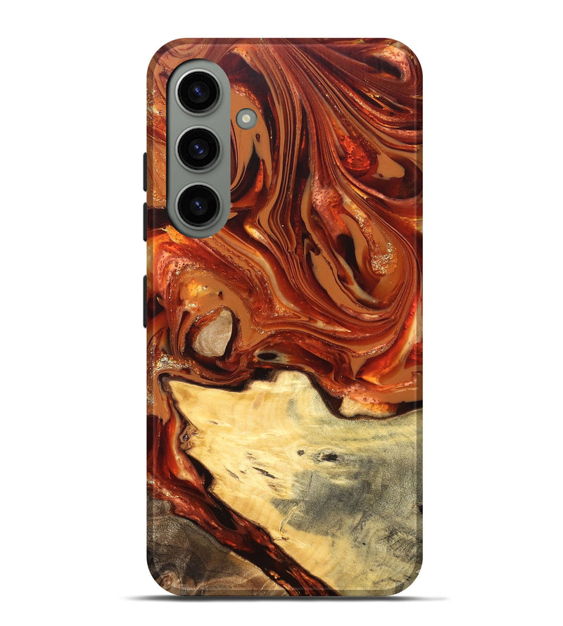 Galaxy S24 Plus Wood Live Edge Phone Case - Luna (Red, 820723)