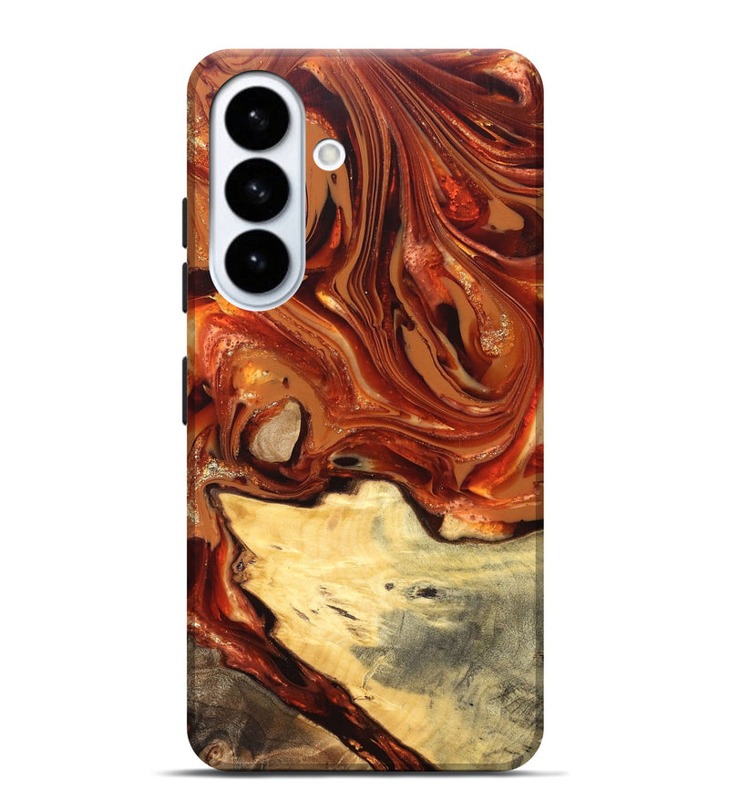 Galaxy S26 Plus Wood Live Edge Phone Case - Luna (Red, 820723)