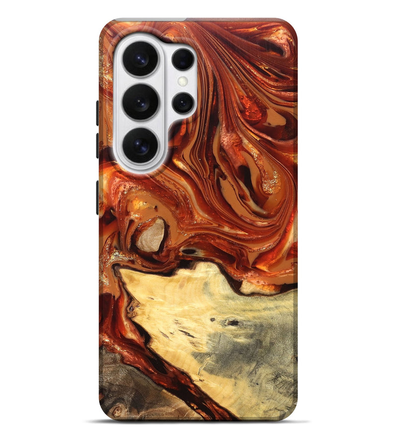 Galaxy S26 Ultra Wood Live Edge Phone Case - Luna (Red, 820723)