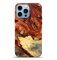 iPhone 14 Pro Max Wood Live Edge Phone Case - Luna (Red, 820723)