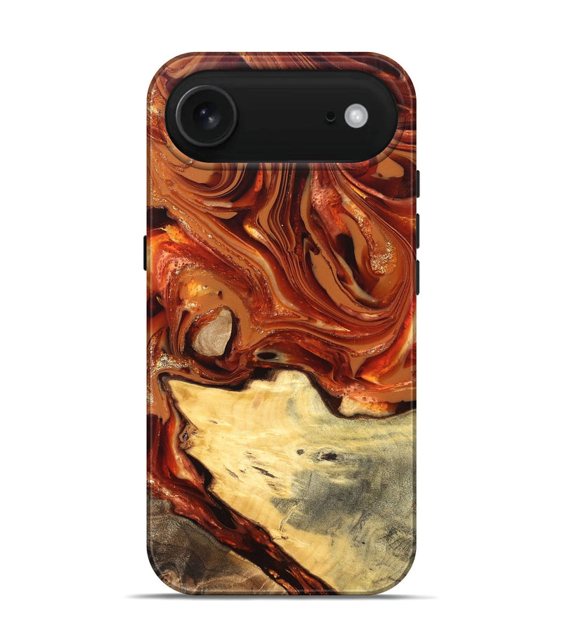 iPhone 17 Air Wood Live Edge Phone Case - Luna (Red, 820723)