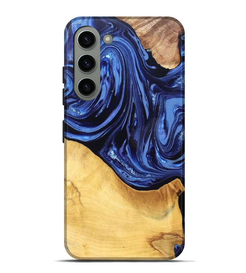 Galaxy S23 Plus Wood Live Edge Phone Case - Reina (Blue, 820725)
