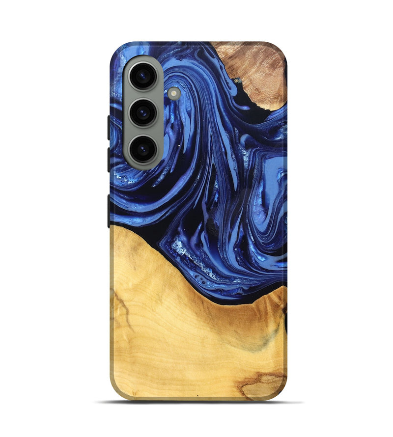 Galaxy S24 Wood Live Edge Phone Case - Reina (Blue, 820725)