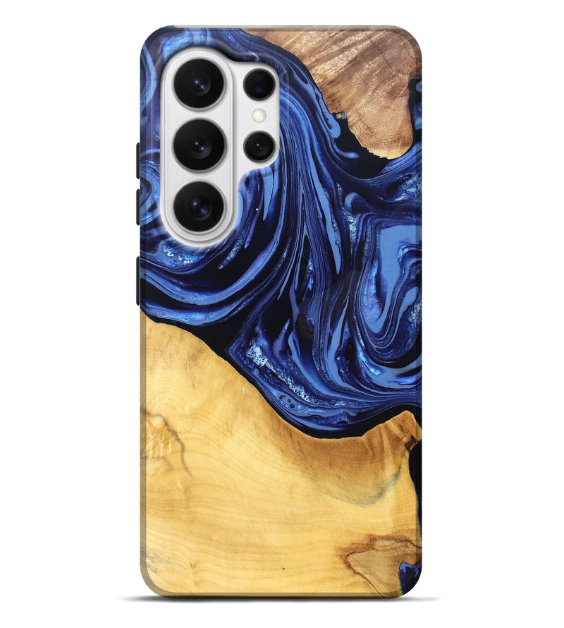 Galaxy S26 Ultra Wood Live Edge Phone Case - Reina (Blue, 820725)