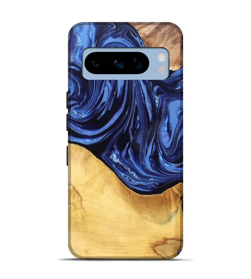 Pixel 8 Pro Wood Live Edge Phone Case - Reina (Blue, 820725)