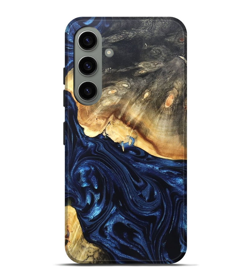 Galaxy S24 Plus Wood Live Edge Phone Case - Rosanne (Blue, 820726)