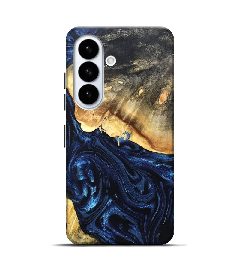 Galaxy S26 Wood Live Edge Phone Case - Rosanne (Blue, 820726)