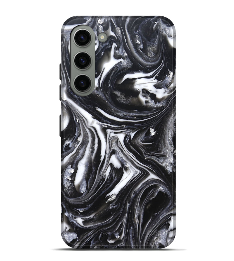 Galaxy S23 Plus ResinArt Live Edge Phone Case - Doyle (Black & White, 820727)