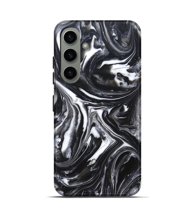 Galaxy S24 ResinArt Live Edge Phone Case - Doyle (Black & White, 820727)