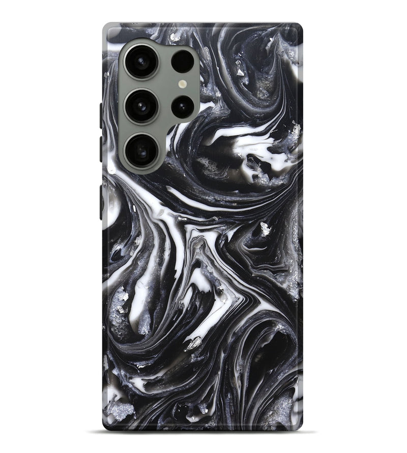 Galaxy S24 Ultra ResinArt Live Edge Phone Case - Doyle (Black & White, 820727)