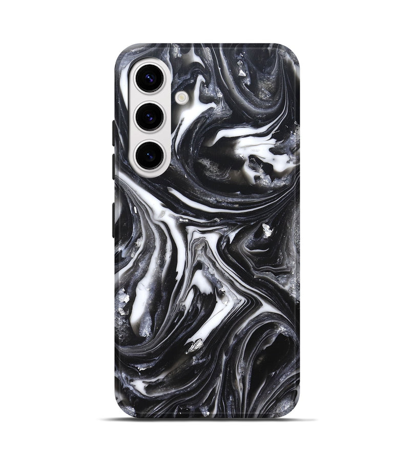 Galaxy S25 ResinArt Live Edge Phone Case - Doyle (Black & White, 820727)