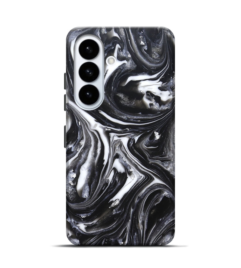 Galaxy S26 ResinArt Live Edge Phone Case - Doyle (Black & White, 820727)