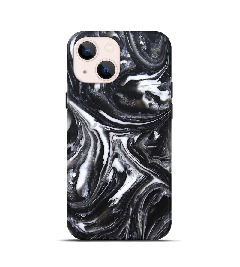 iPhone 13 mini ResinArt Live Edge Phone Case - Doyle (Black & White, 820727)