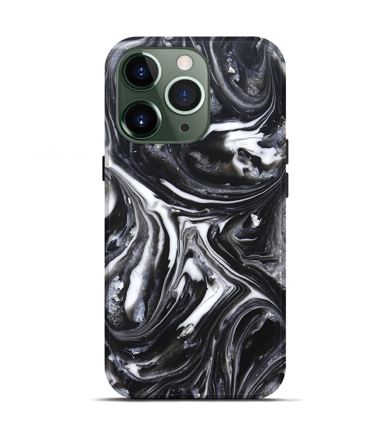 iPhone 13 Pro ResinArt Live Edge Phone Case - Doyle (Black & White, 820727)