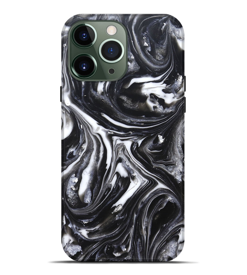 iPhone 13 Pro Max ResinArt Live Edge Phone Case - Doyle (Black & White, 820727)