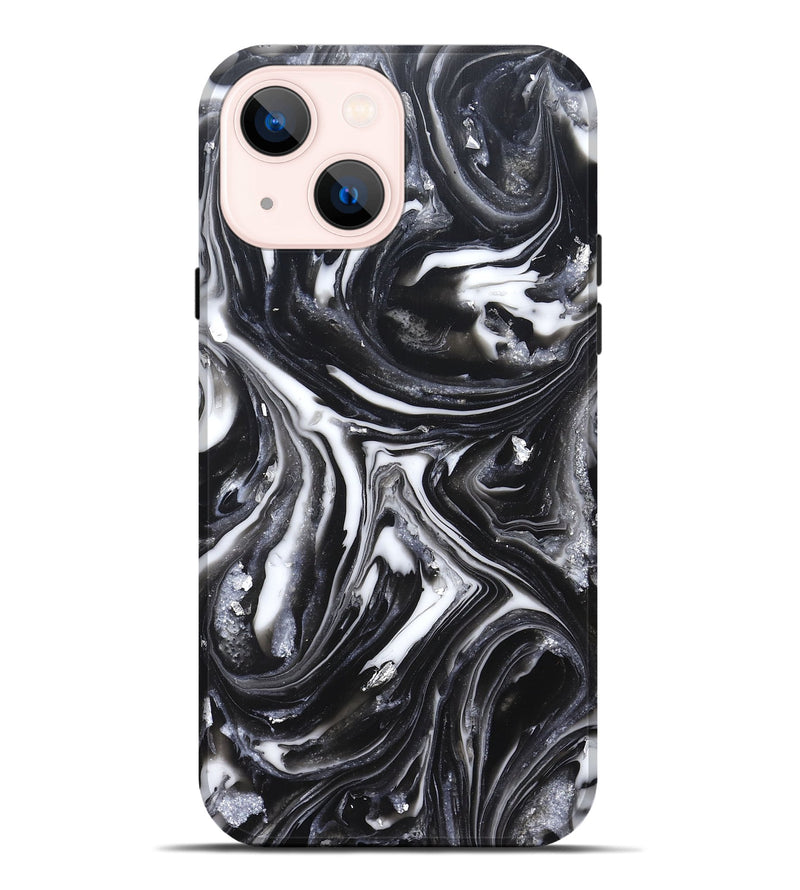 iPhone 14 Plus ResinArt Live Edge Phone Case - Doyle (Black & White, 820727)