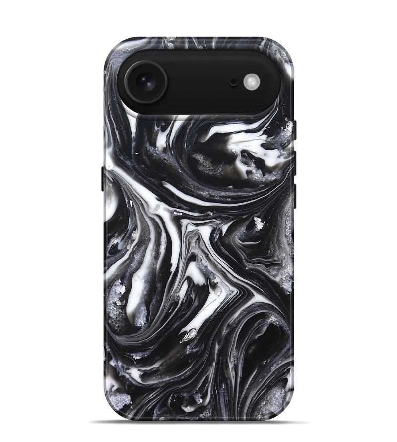 iPhone 17 Air ResinArt Live Edge Phone Case - Doyle (Black & White, 820727)