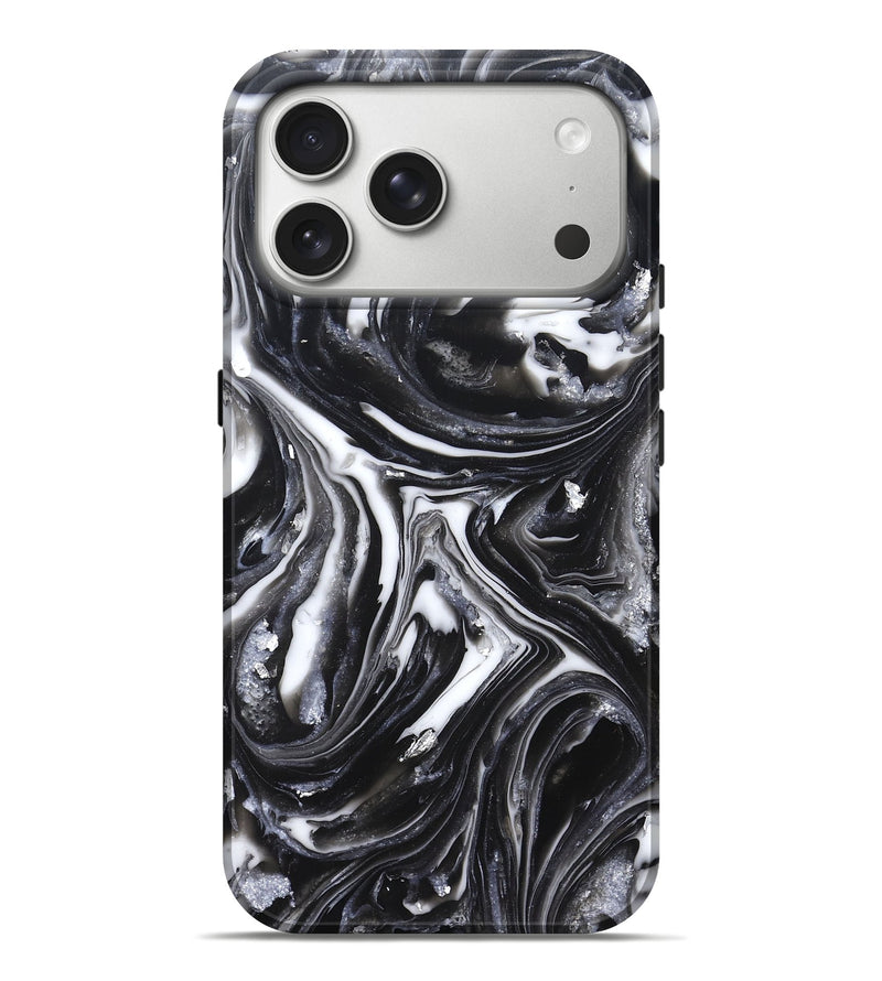 iPhone 17 Pro Max ResinArt Live Edge Phone Case - Doyle (Black & White, 820727)